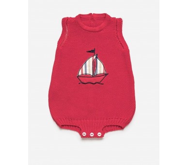 Pelele hilo rojo barco  Juliana Vistiendo Bebés