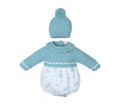 Pelele con gorrito bebé