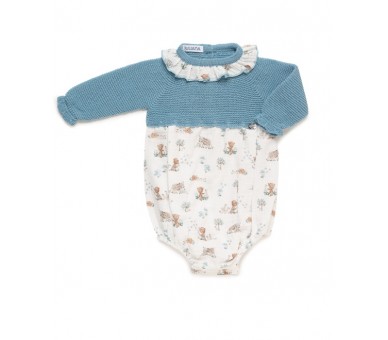 Pelele cuerpo punto animalitos  Juliana