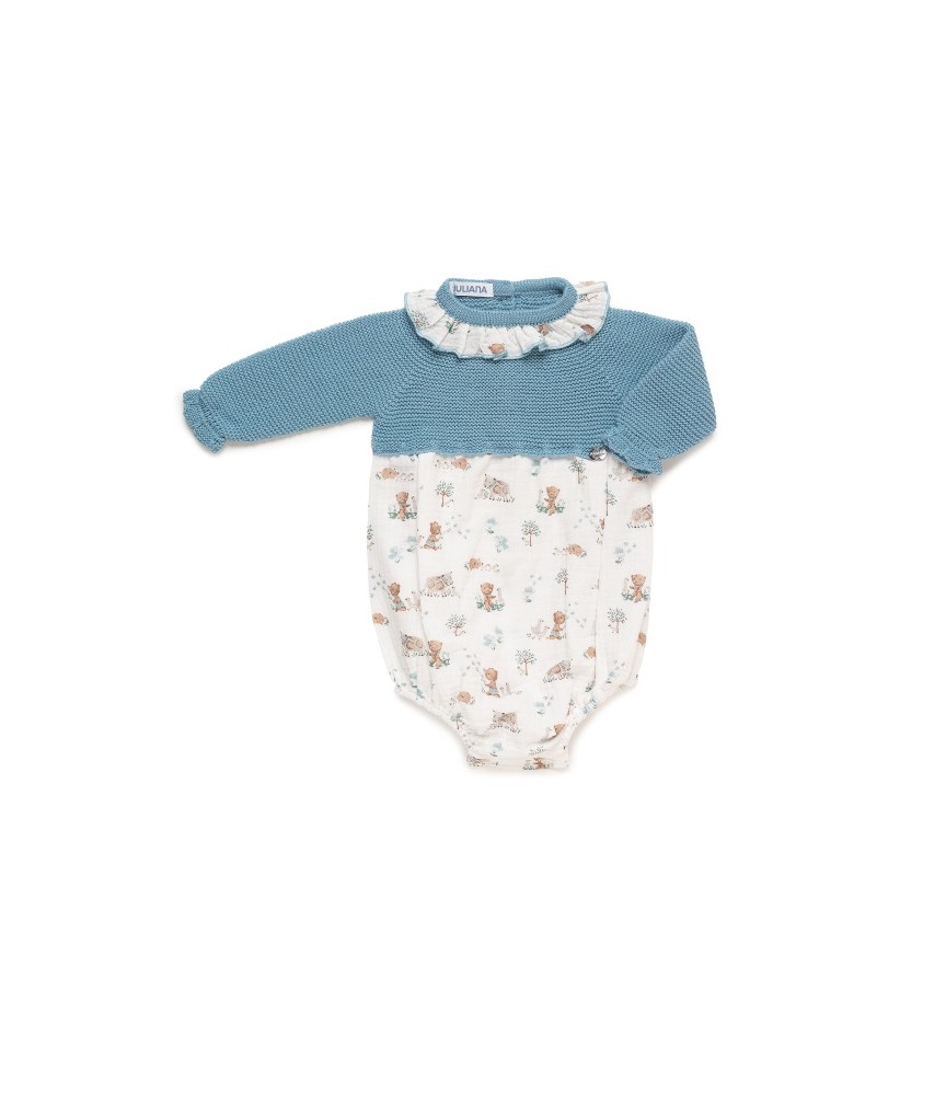 Pelele cuerpo punto animalitos  Juliana