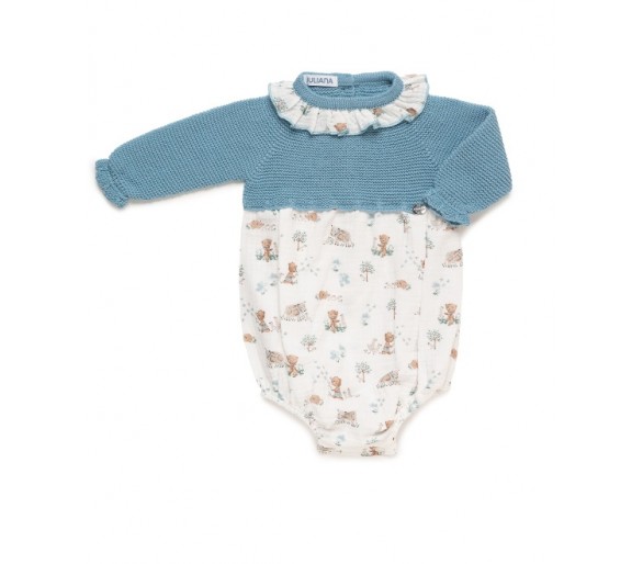 Pelele cuerpo punto animalitos  Juliana