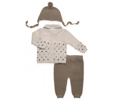 Conjunto tres piezas estrellas Juliana Vistiendo Bebés