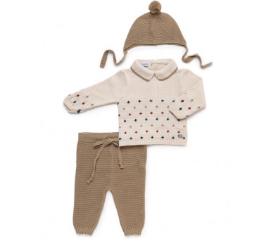 Conjunto tres piezas estrellas Juliana Vistiendo Bebés