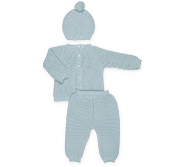 Conjunto tres piezas punto Juliana Vistiendo Bebés