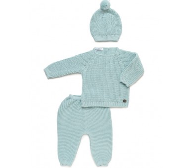 Conjunto tres piezas punto Juliana Vistiendo Bebés
