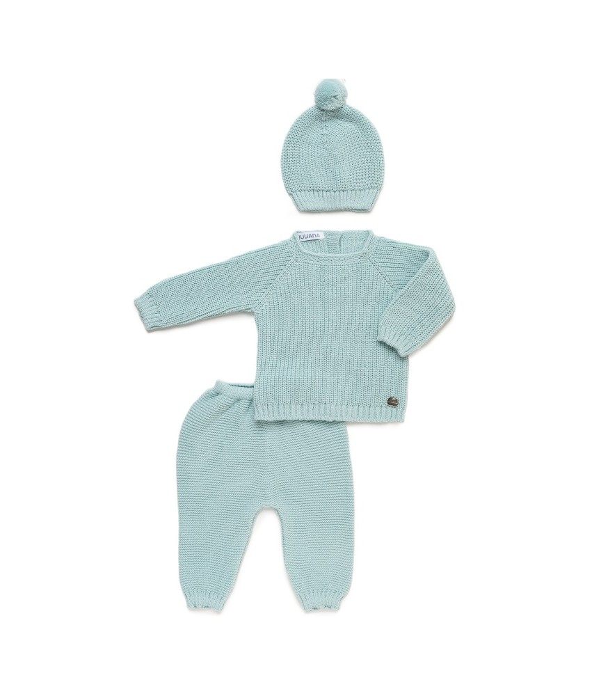 Conjunto tres piezas punto Juliana Vistiendo Bebés