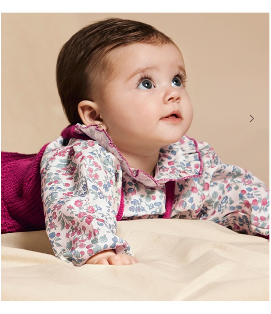 Blusa flores con ranita  Juliana